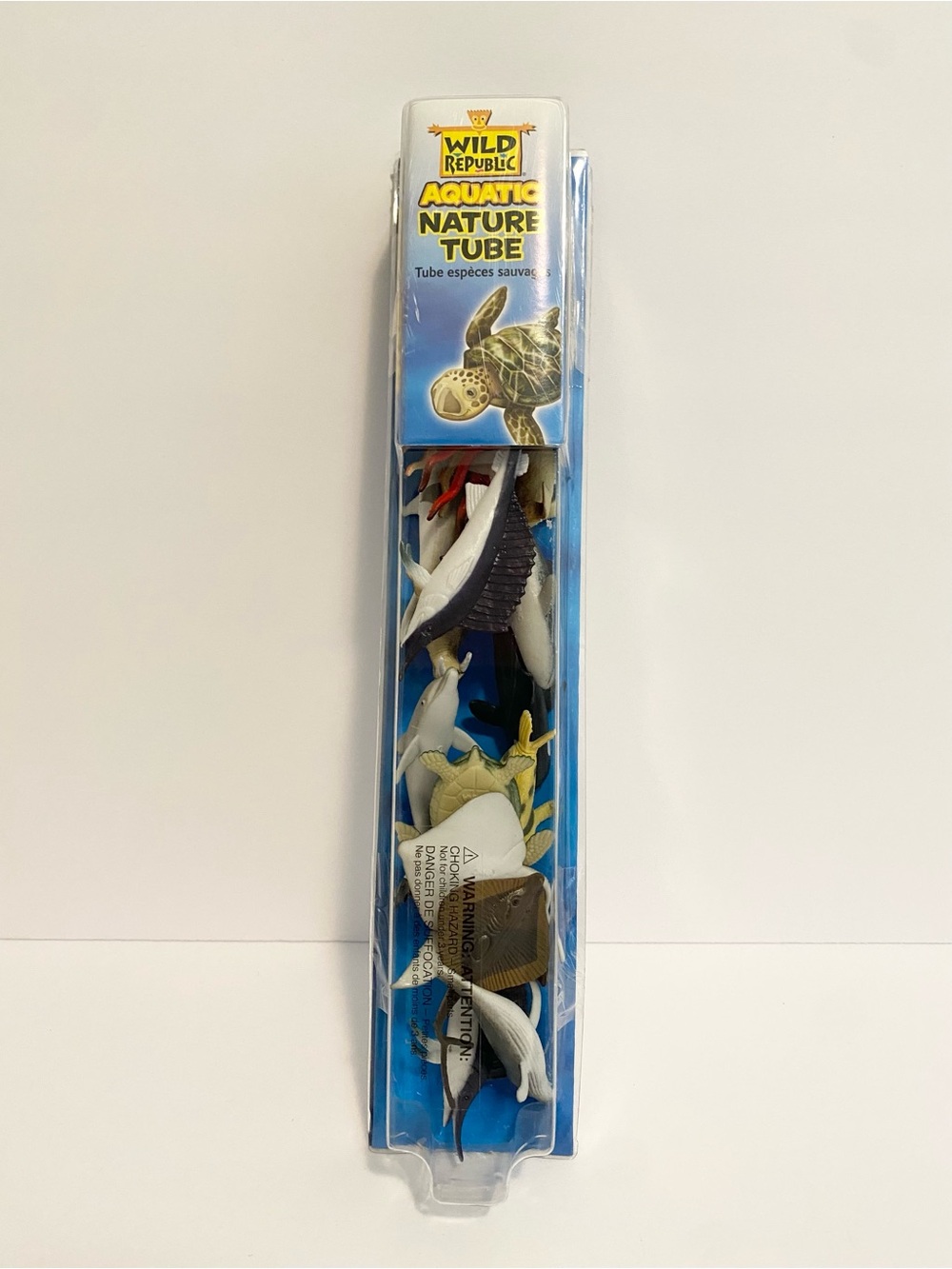 Wild Republic Aquatic Nature Tube Animal Lot 2012 Shark Turtle Seal New NWT 2012